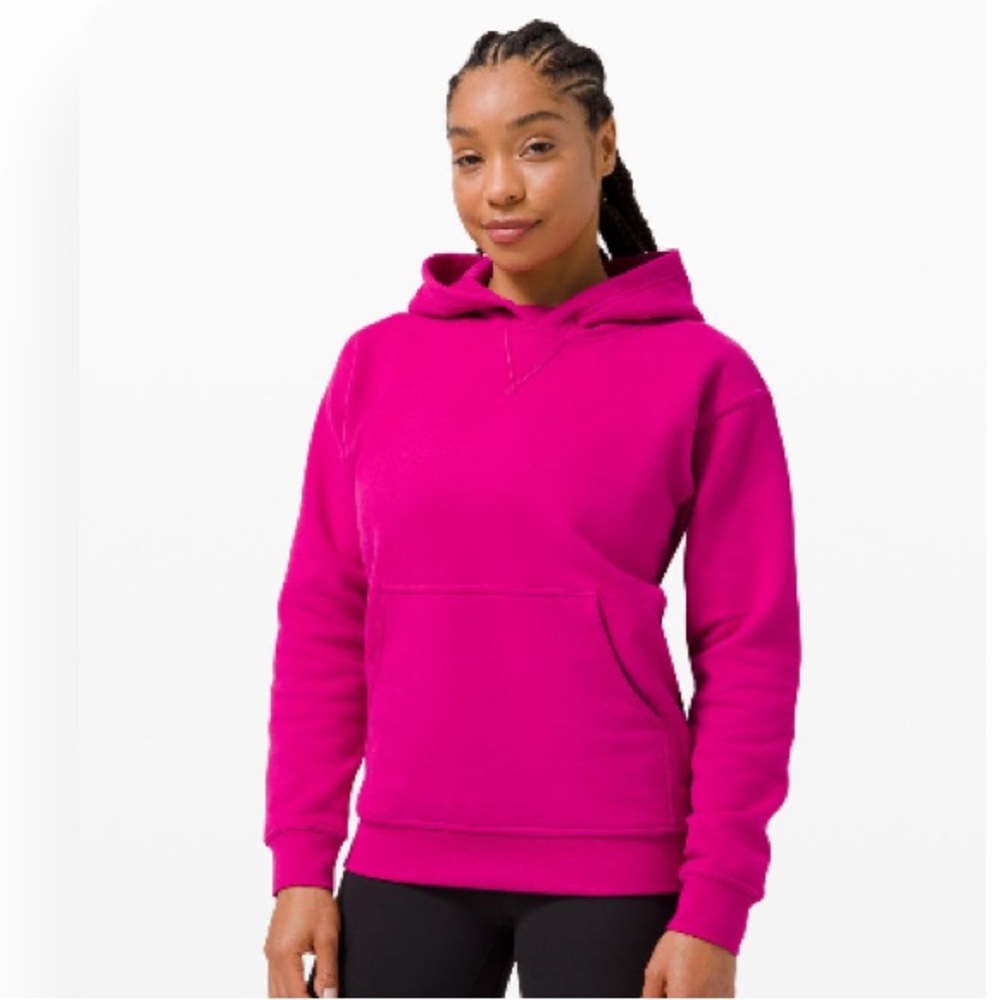 All yours hoodie- raspberry- size 6- lululemon